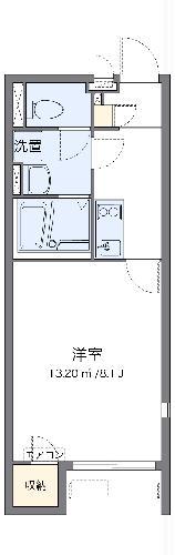 レオネクストCASTLE(1K/2階)の間取り写真
