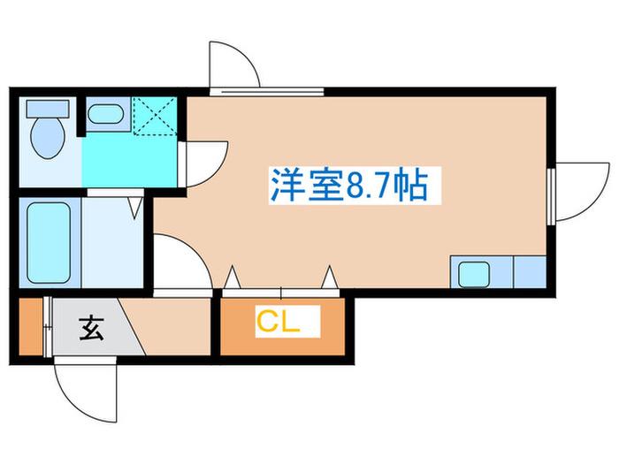 メゾンドライム32(ワンルーム/3階)の間取り写真