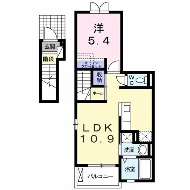 サンアローズ(1LDK/2階)の間取り写真