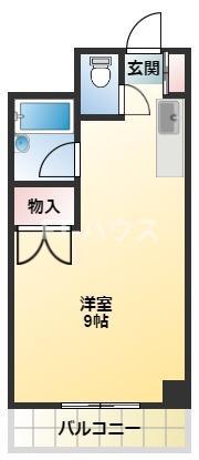 シャルム津田沼(ワンルーム/2階)の間取り写真
