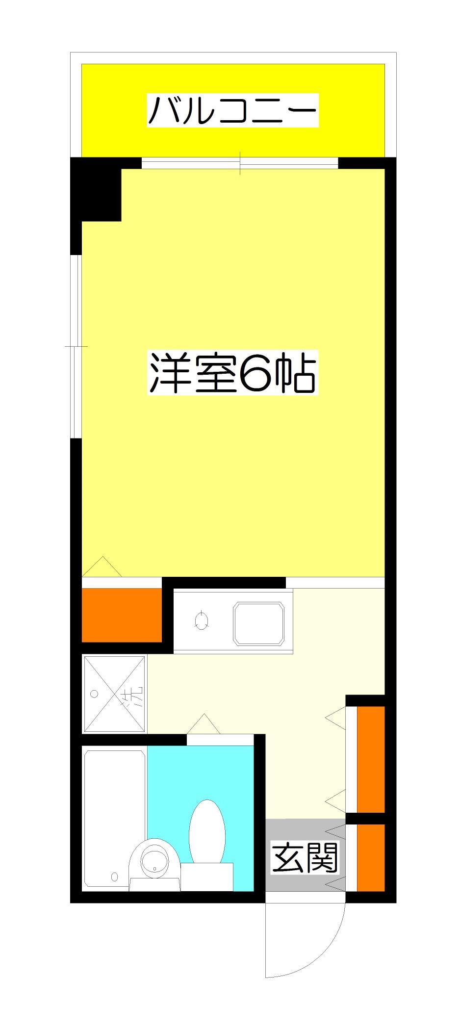 SKヴィラII(1K/11階)の間取り写真