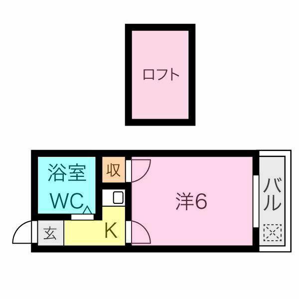MORE GRACE(1K/2階)の間取り写真