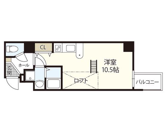 KATAYAMABLDG21(ワンルーム/9階)の間取り写真