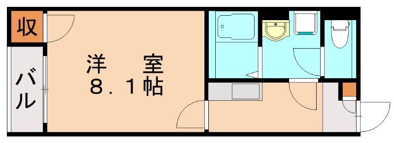 レオネクスト幸神II(1K/1階)の間取り写真