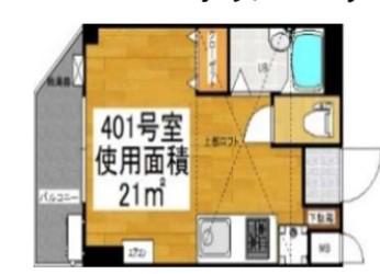 MKM百人町(ワンルーム/4階)の間取り写真