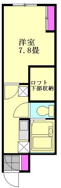 プリモ フィオーレ(1K/2階)の間取り写真