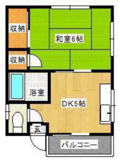 レジデンス・ナンバ(1DK/3階)の間取り写真