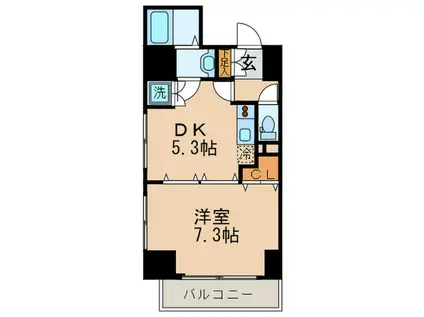 レジディア蒲田(1DK/4階)の間取り写真