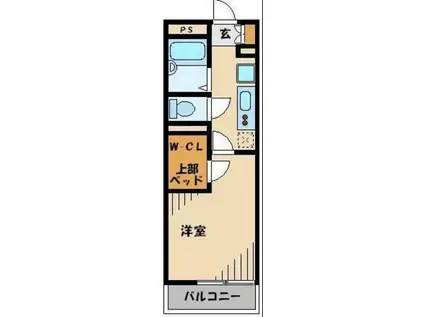 レオパレスTAKA(1K/2階)の間取り写真