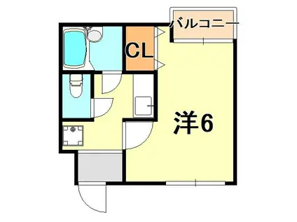 サンウィング神陽(1K/3階)の間取り写真