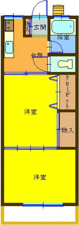 天王森マンション 1階階 間取り