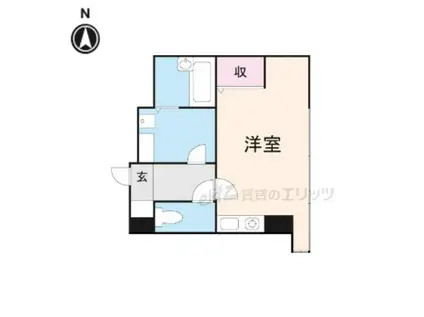 シャトーノール(1K/3階)の間取り写真