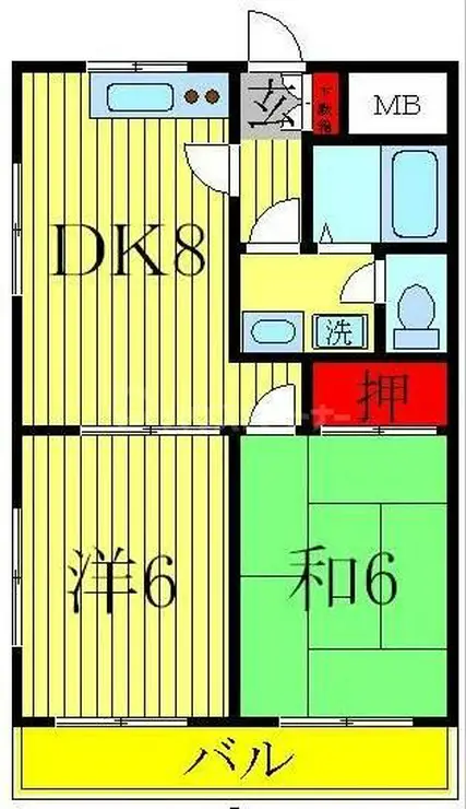 江藤マンション 5階階 間取り