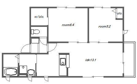 SHA MAISON ALOUETTE(2LDK/2階)の間取り写真