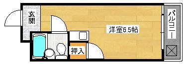 エムビル(ワンルーム/2階)の間取り写真