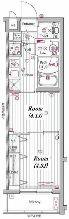 ガーラ・ヴィスタ練馬 3階階 間取り