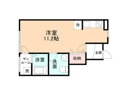 NEO SQUARE III(ワンルーム/1階)の間取り写真