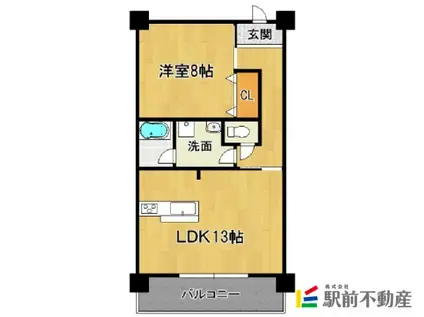 さくらレジデンス(1LDK/5階)の間取り写真