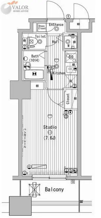 グランド・ガーラ横濱万世町 11階階 間取り