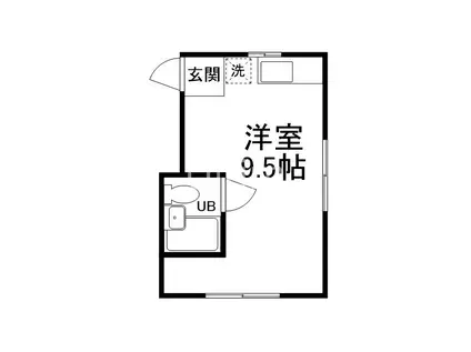 プラザクレバーIII(ワンルーム/2階)の間取り写真