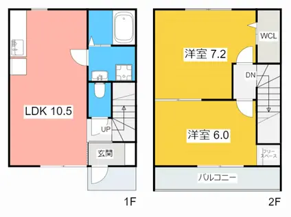 SUNNY HILL III(2LDK/1階)の間取り写真