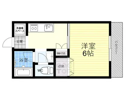 美沢コーポ(1K/2階)の間取り写真