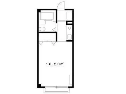 エステート五本木(1K/2階)の間取り写真