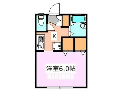 メゾンこいずみ(1K/1階)の間取り写真