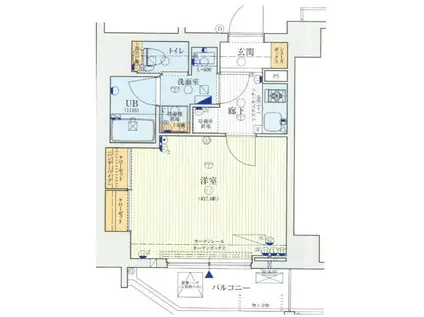 レオンコンフォート西新橋(1K/9階)の間取り写真