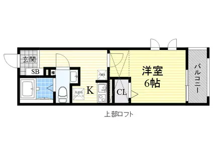 エスペランサ 483(1K/2階)の間取り写真