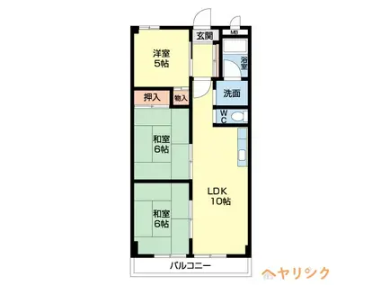 第3近藤ビル(3DK/2階)の間取り写真