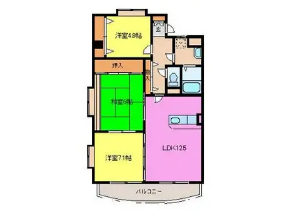 WALSTON HOUSE(3LDK/2階)の間取り写真