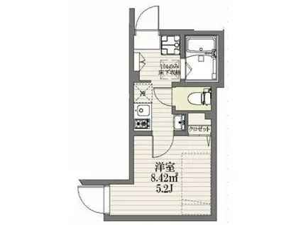 MAILLET(1K/1階)の間取り写真