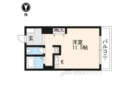 明治館岡崎(ワンルーム/1階)の間取り写真