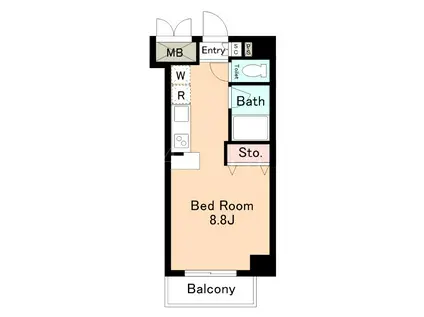 プリマヴェーラフェスタ(ワンルーム/3階)の間取り写真