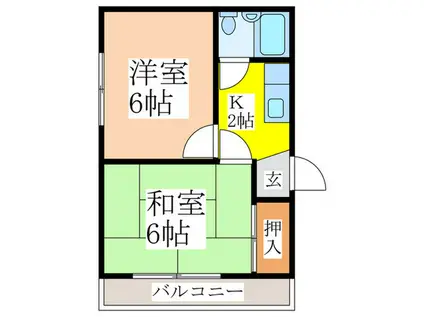 CASA.NASU(2K/3階)の間取り写真