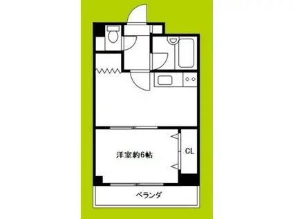 メゾンドフルール(1DK/3階)の間取り写真