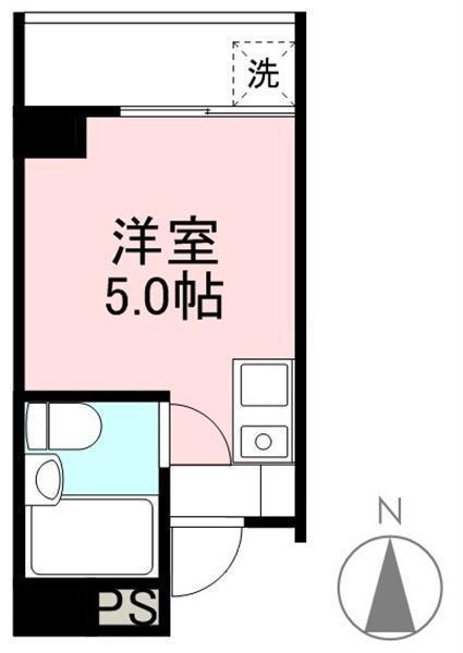 ブライトハウス(ワンルーム/3階)の間取り写真