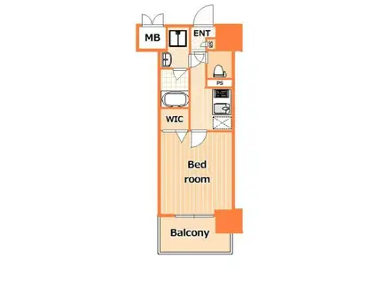 ブランドール川治(1K/9階)の間取り写真