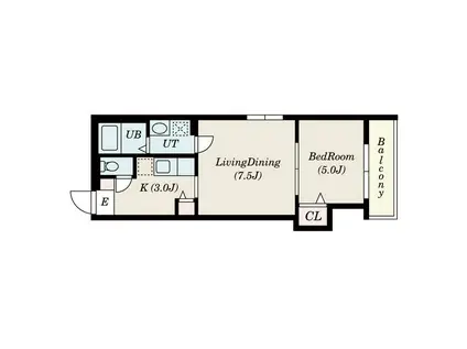 ADVANCE N19(1LDK/4階)の間取り写真