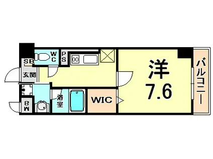 ラ ギザロ(1K/3階)の間取り写真