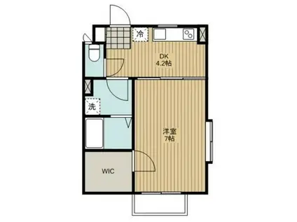 ディーオルーモ(1DK/1階)の間取り写真