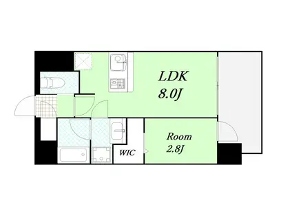 レオンコンフォート十三(1LDK/5階)の間取り写真