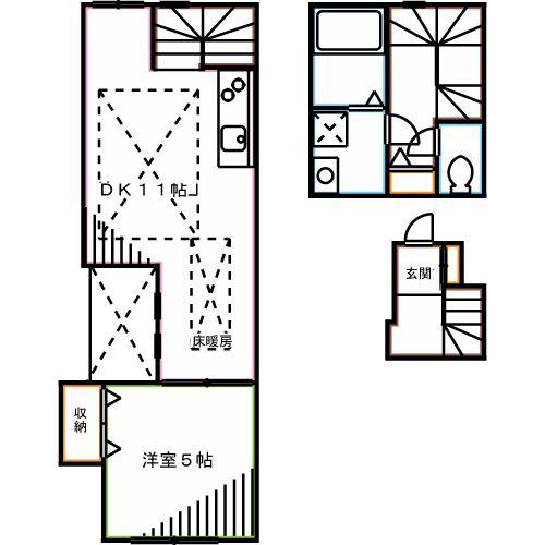 キングハウス吉祥寺A棟(1LDK/2階)の間取り写真