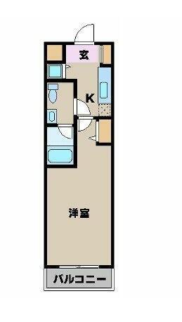 カスタリア蔵前(1K/10階)の間取り写真