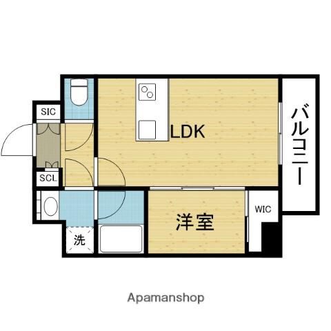 AUFTAKT 天王寺(1LDK/5階)の間取り写真