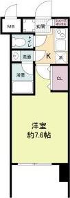 レジディア新大阪(1K/14階)の間取り写真