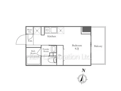 KN RESIDENCE TSURUMI(ワンルーム/10階)の間取り写真