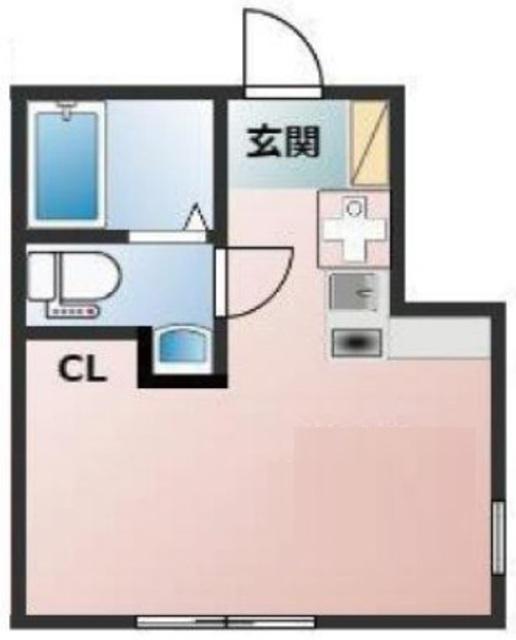 ネクストライン 01(ワンルーム/1階)の間取り写真
