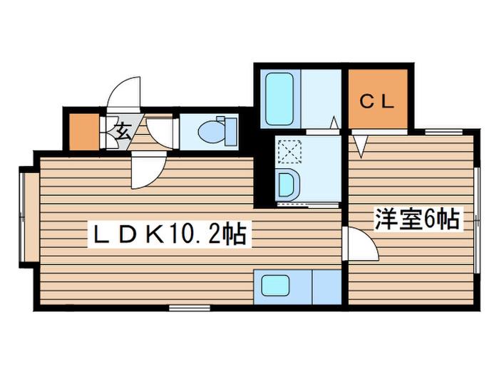 COMOD・CASA41(1LDK/3階)の間取り写真